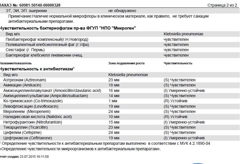 Клебсиелла пневмония в моче лечение