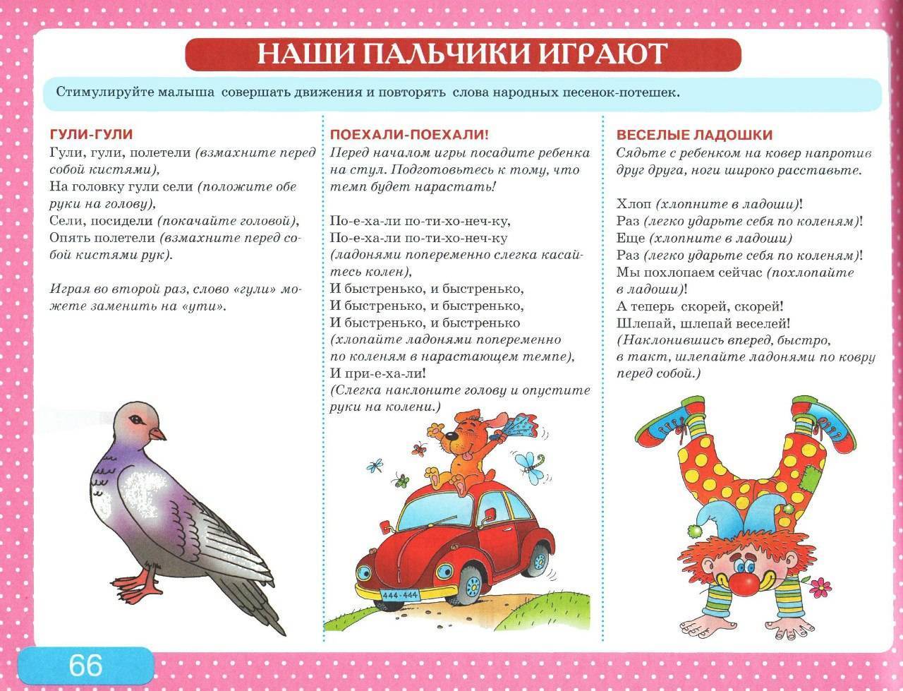 Игры и упражнения для развития речи у детей в возрасте 1, 2, 3 года