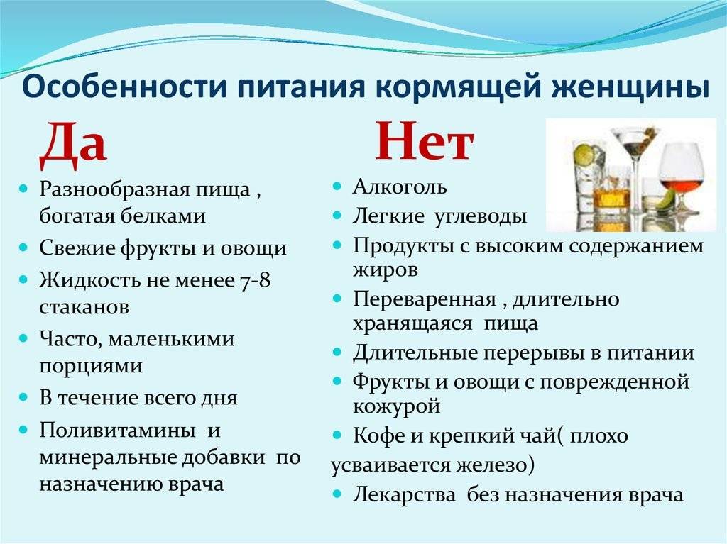 Правильное питание при грудном вскармливании
