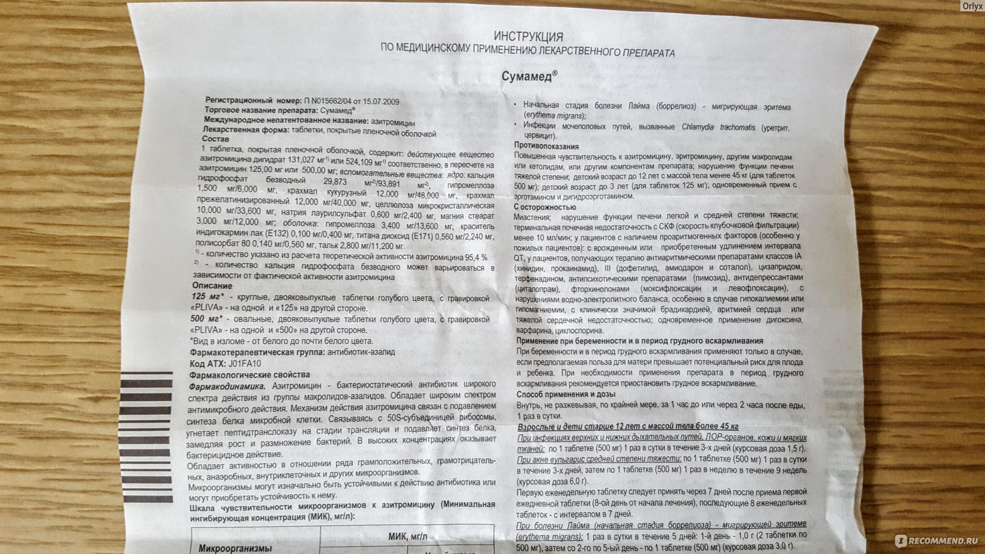 Сумамед при грудном вскармливании