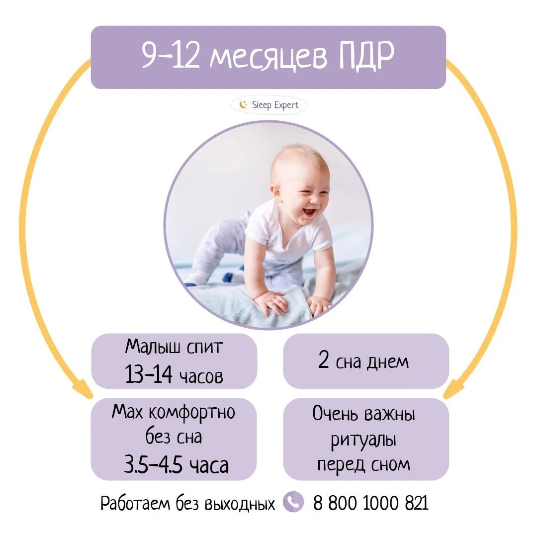 Режим дня ребенка в 10 месяцев
