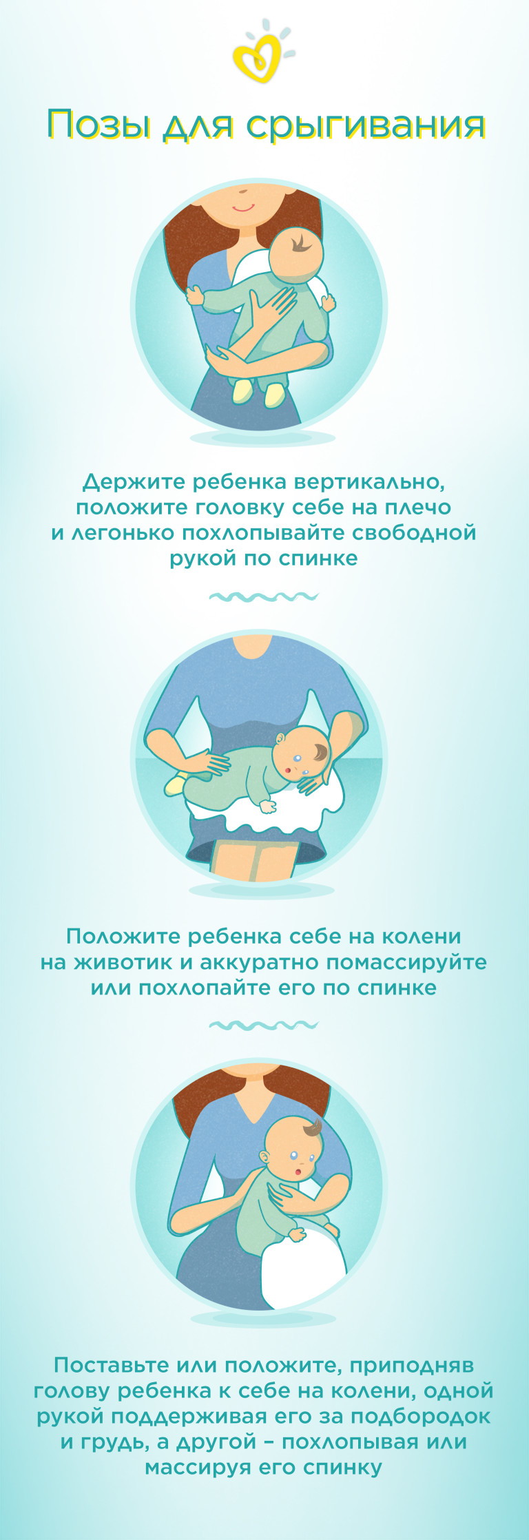 Держать ребенка столбиком после кормления: правда или миф?