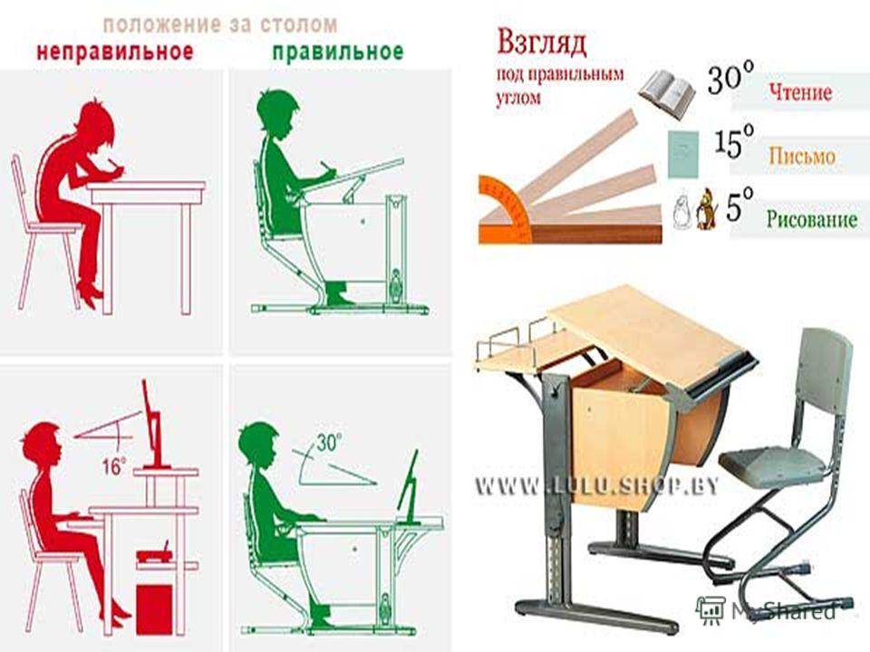 Правильная посадка школьника за письменным столом. офисная мебель и всё вокруг неё как должен сидеть ребенок за письменным столом