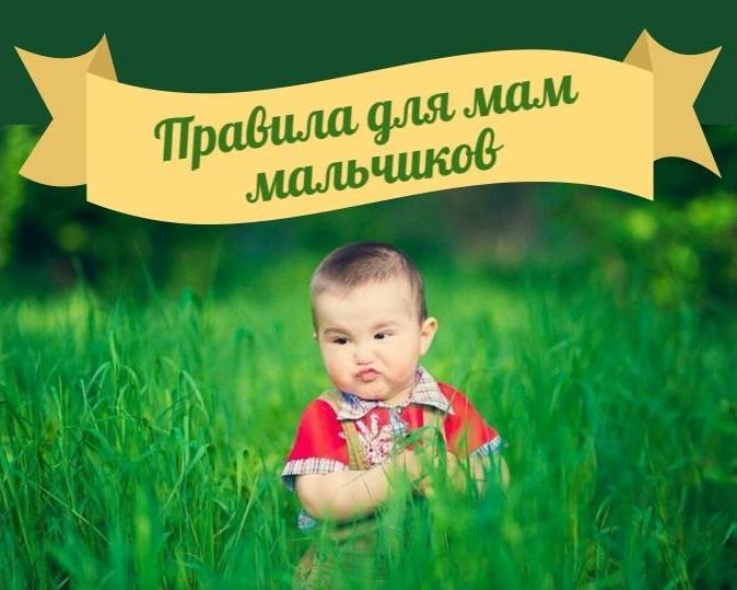 Правила для мам мальчиков | семья и ребенок