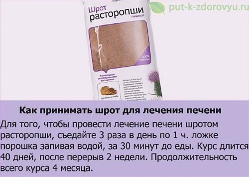Чистка печени расторопшей: как заваривать и сколько пить | fok-zdorovie.ru