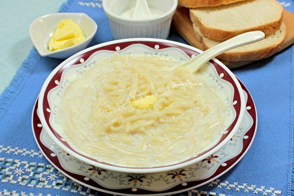 Рецепт молочного супа с вермишелью для ребенка