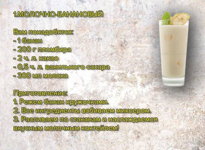 Молочный коктейль — 17 рецептов приготовления в домашних условиях