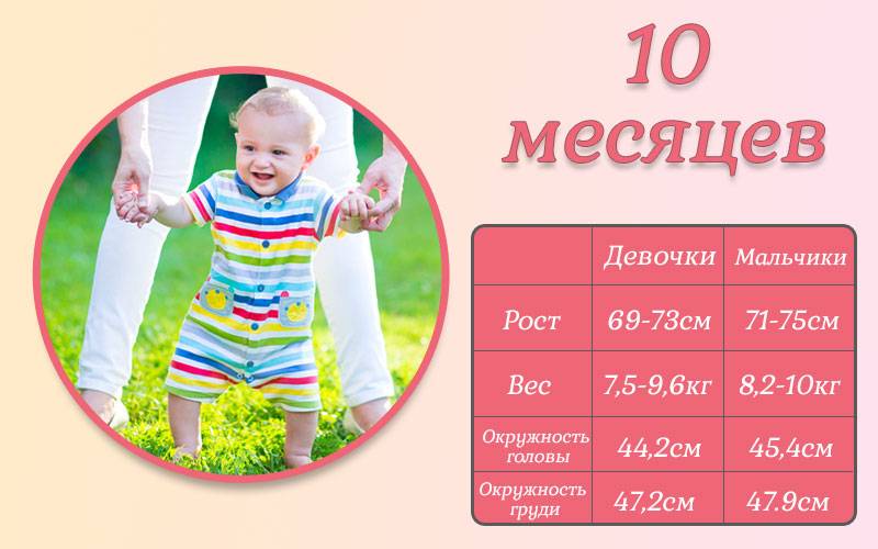 Ребенок в 10 месяцев / календарь развития ребенка