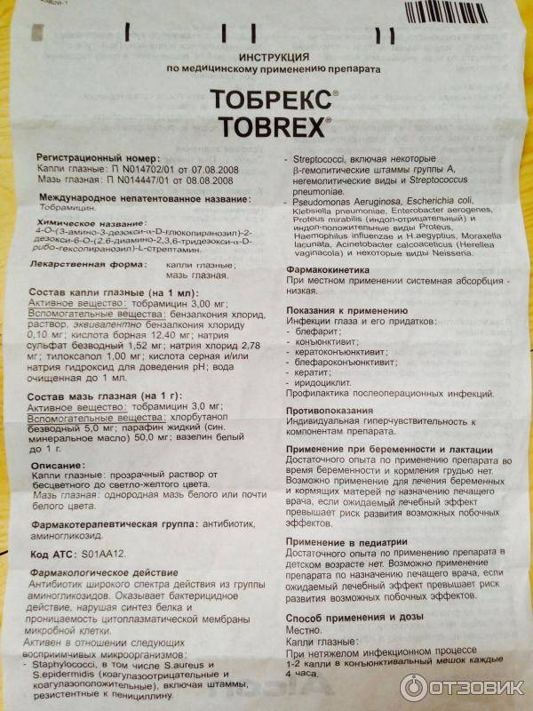 Тобрекс. инструкция по применению. справочник лекарств, медикаментов, бад