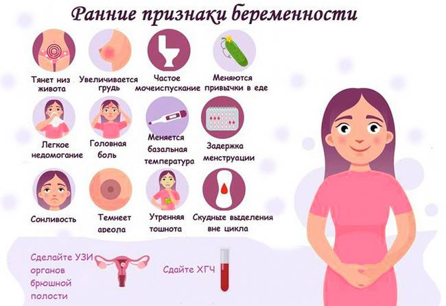 Первые признаки беременности | ранние симптомы и диагностика