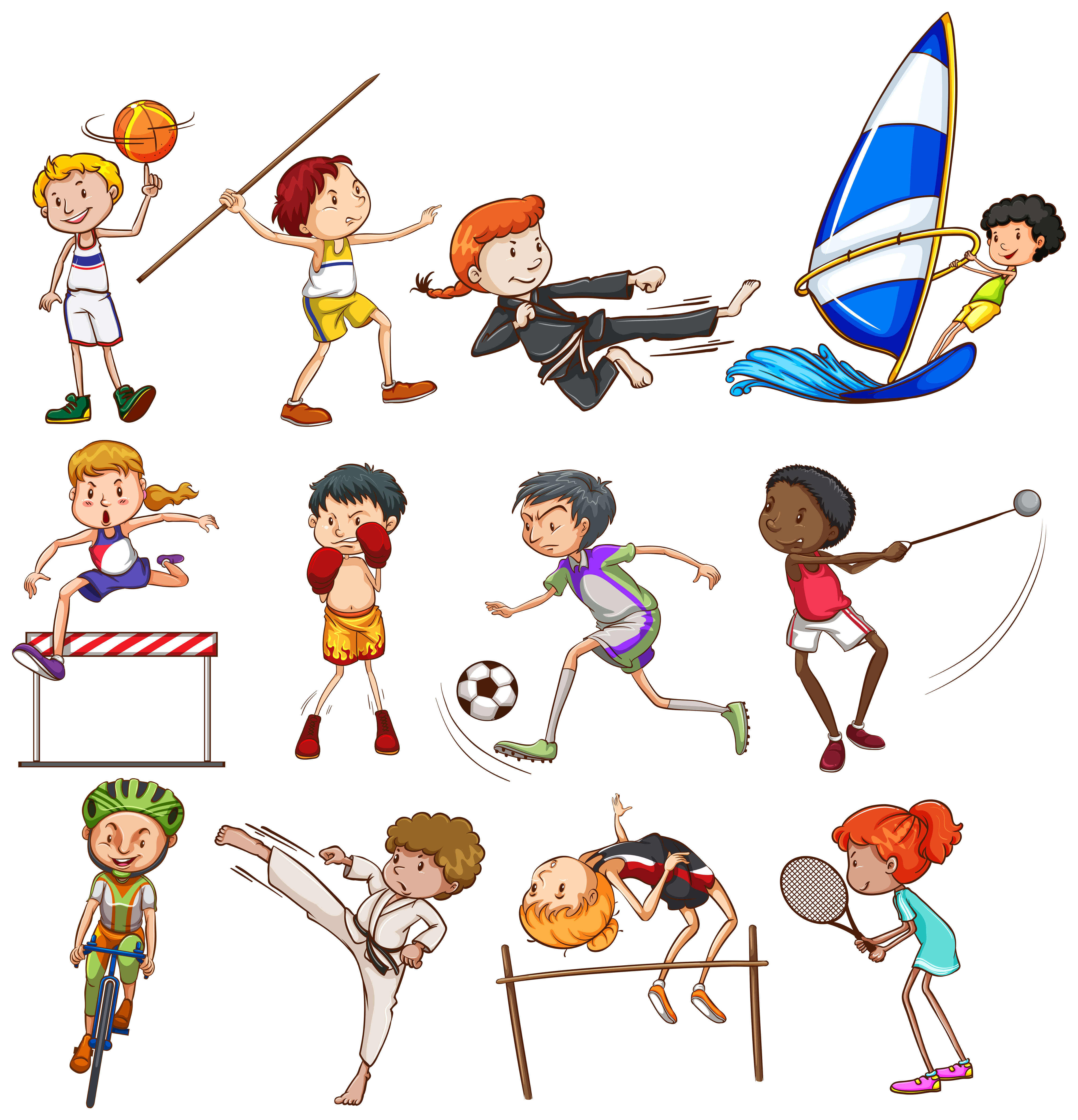 Different kinds of sport. Разные виды спорта рисунки. Изображения видов спорта для детей. Иллюстрации с разными видами спорта. Иллюстрации виды спорта для детей.