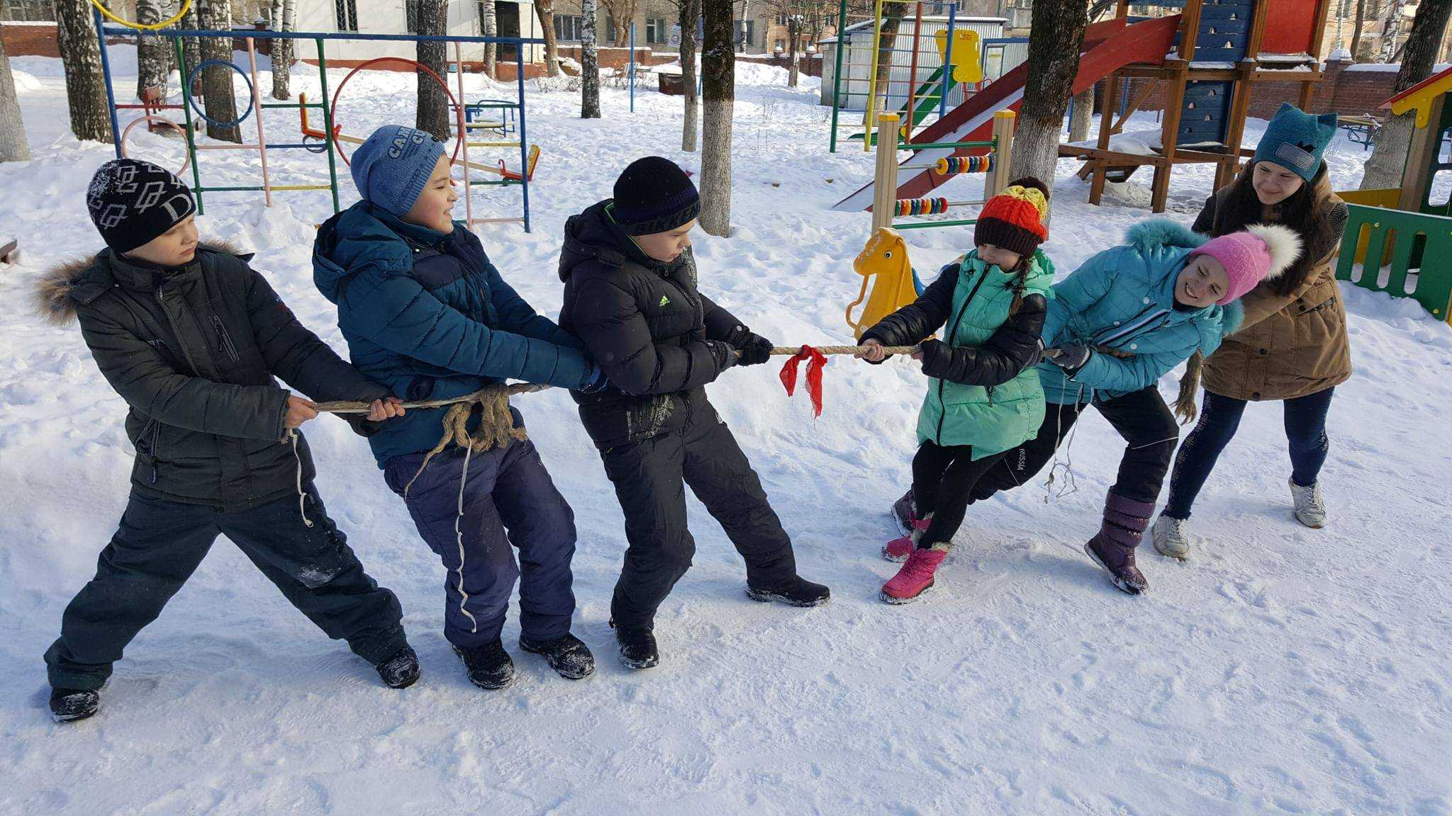 Игры для детей на воздухе зимой