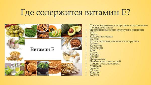 Список продуктов с самым высоким содержанием витамина e – повышение иммунитета