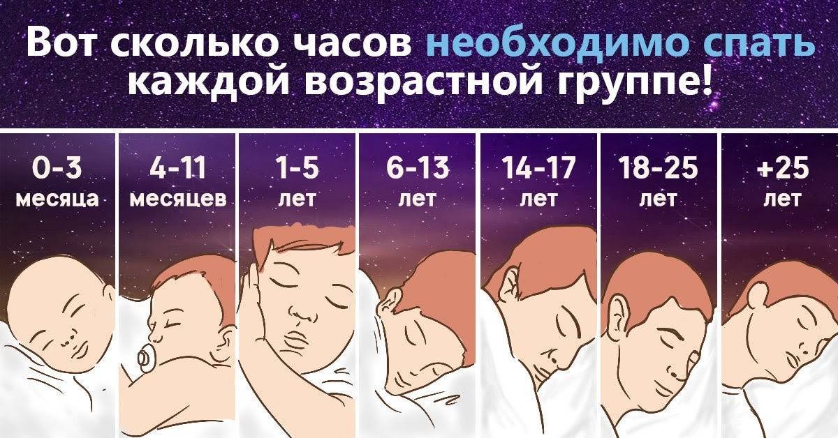 Сколько должен спать новорождённый: днём, ночью, по месяцам