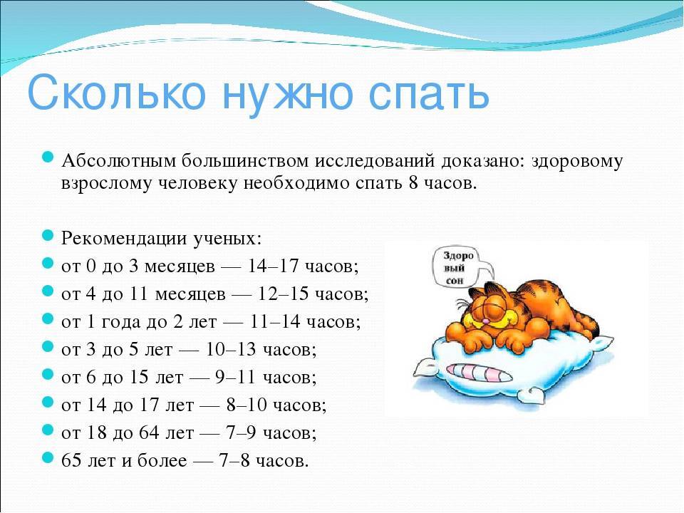 Норма сна для детей