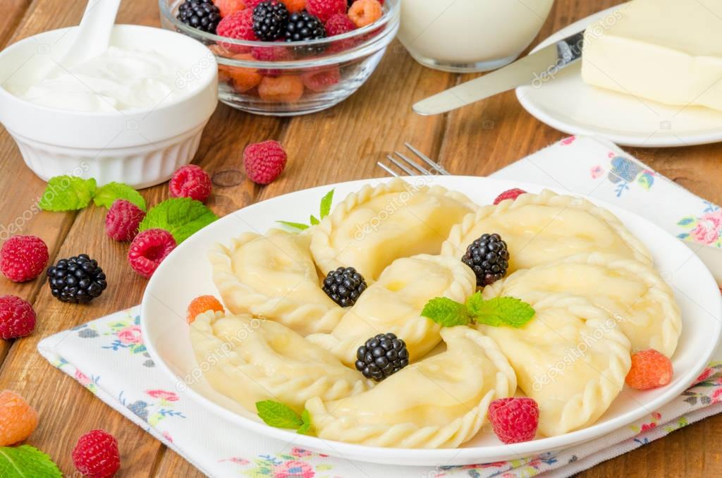 Ленивые вареники с творогом нежные–рецепт для детей и при гв