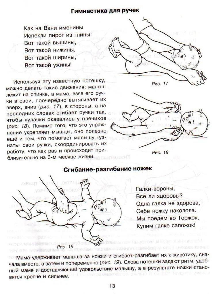 Гимнастика для новорожденных с первых дней
