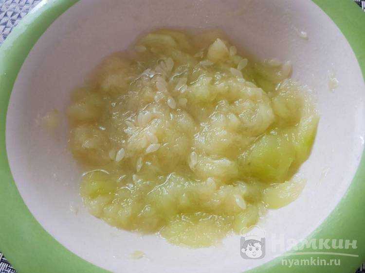 Кабачок с яблоком для ребенка