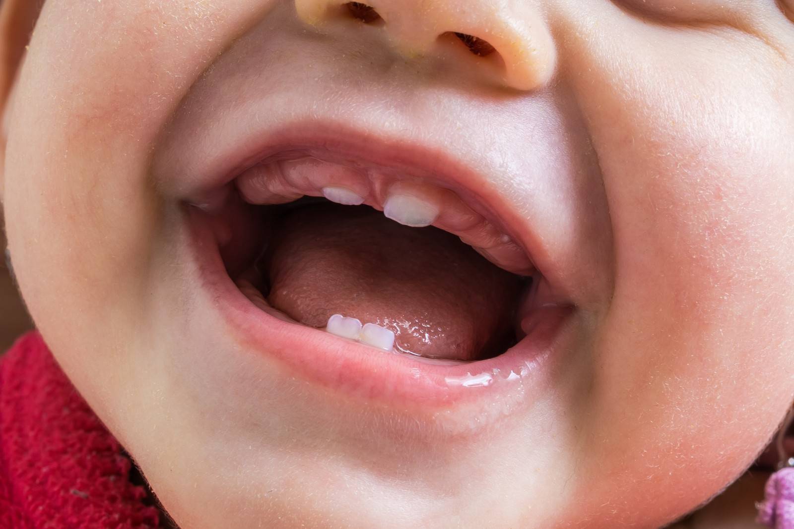 Прорезывание зубов у грудничков. Во сколько у детей начинают резаться зубы