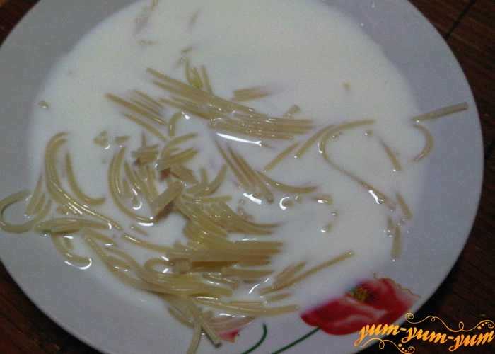 Как варить вкусный молочный суп с вермишелью