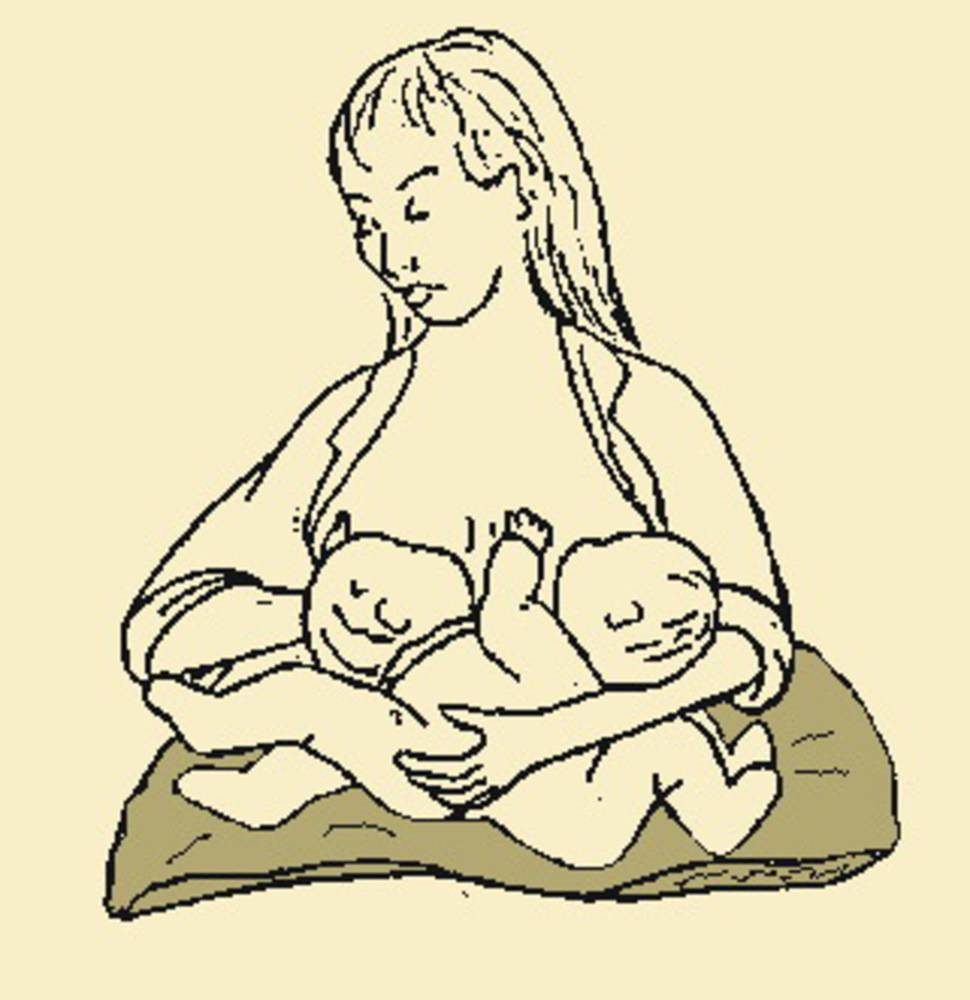 Как кормить грудью близнецов?  | грудное вскармливание