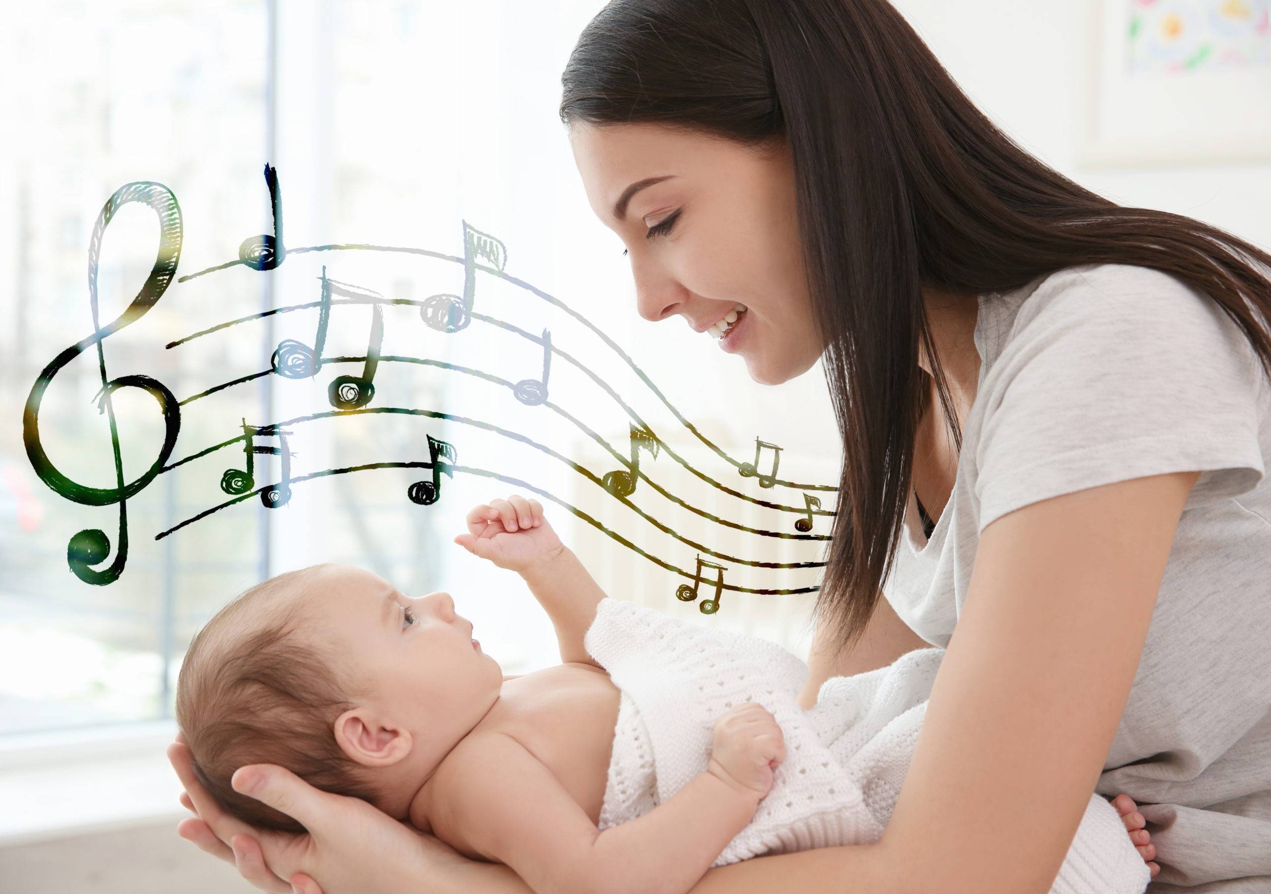 Красивая мама. Мама поет колыбельную ребенку. Музыка для новорожденных. Мелодии для новорожденных.