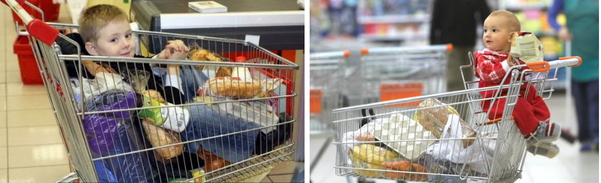 Как научить ребенка действовать в продуктовом магазине