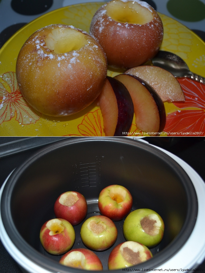 Запеченные яблоки в мультиварке - 7 пошаговых рецептов с фото