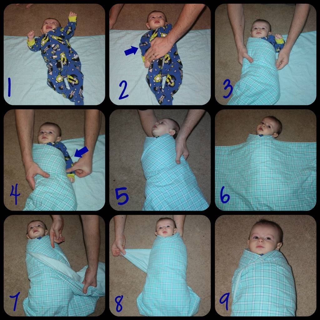 Как правильно пеленать грудного ребенка: 12 шагов