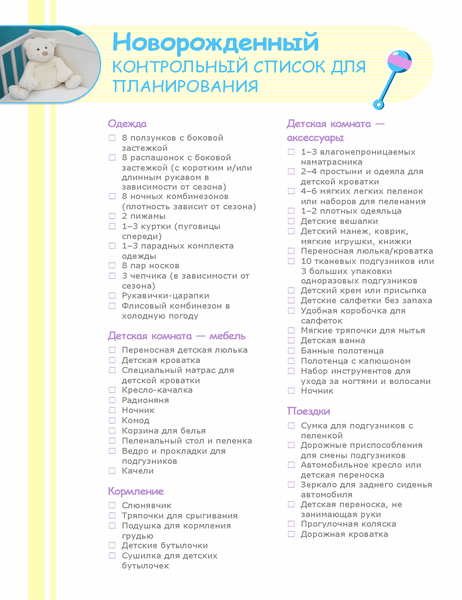 Что взять в роддом? список вещей для будущих мам