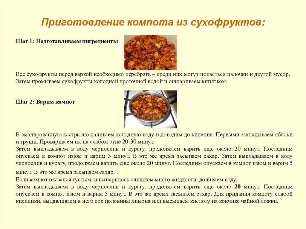 Сухофрукты для грудничков - рецепт компотиков из сухофруктов - sergio (тм "сержіо")