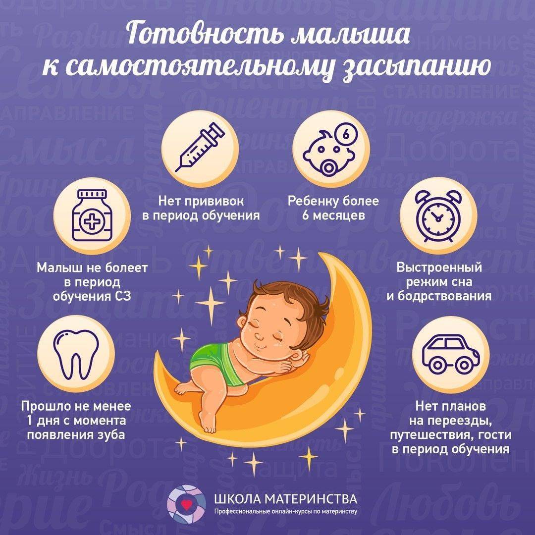 Укачивание ребёнка перед сном. как отучить?