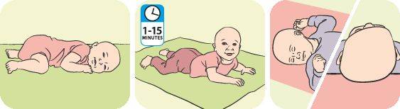 Как правильно выкладывать новорожденного на живот